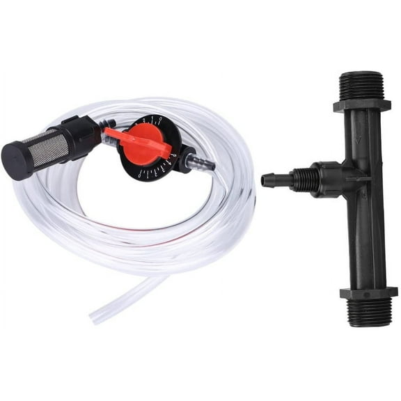 Irrigation Kit, Irrigation Fertilizer Injector, Garden Irrigation Device Kit, G3/4 Fertilizer Injector   Water Tube   Switch   Filter