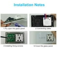 thumbnail image 4 of Toma De Pared Inteligente Wifi 2 En 1, Práctico Interruptor De Enchufe Inteligente Con Control Táctil Y Aplicación De Voz Para Alexa Y Asistente, 4 of 7