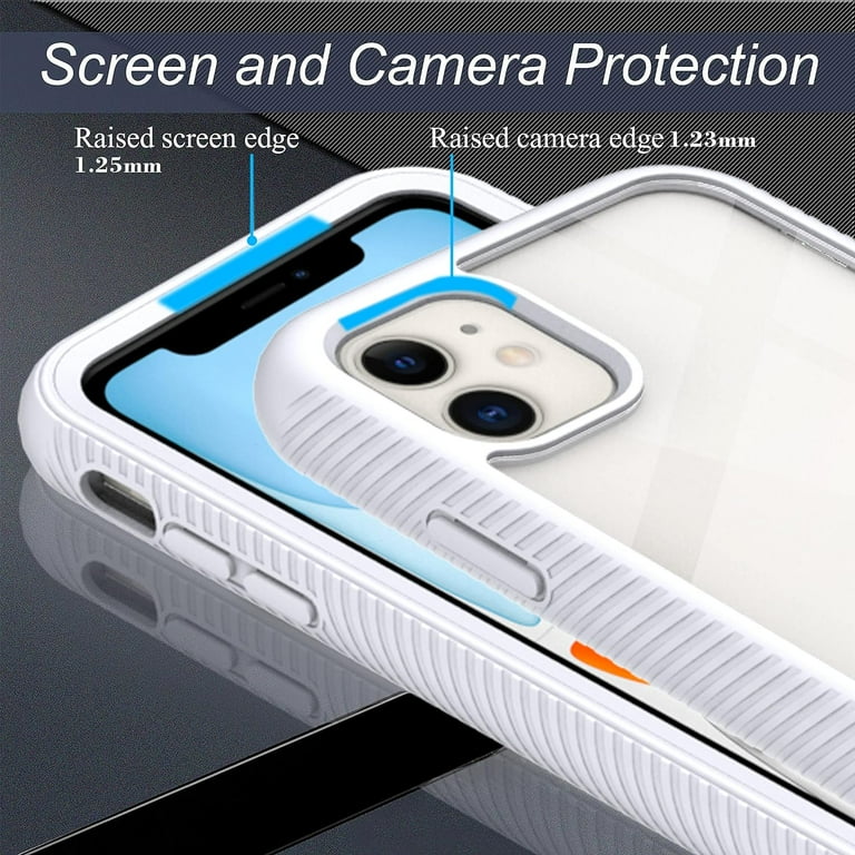 CellEver iPhone 11 Clear Case, Anti-Slip TPU Bumper, Tempered