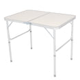 thumbnail image 2 of Hassch 3ft Aluminum Alloy Folding Table, Indoor & Outdoor Heavy Duty Portable Table with Handle for Picnic, Party, Camping, White, 2 of 10
