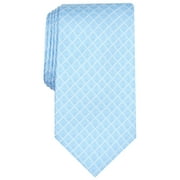 Perry Ellis Men's Neck Tie Kalin Grid Skinny Slim Silk Accessory Blue Not Applicable