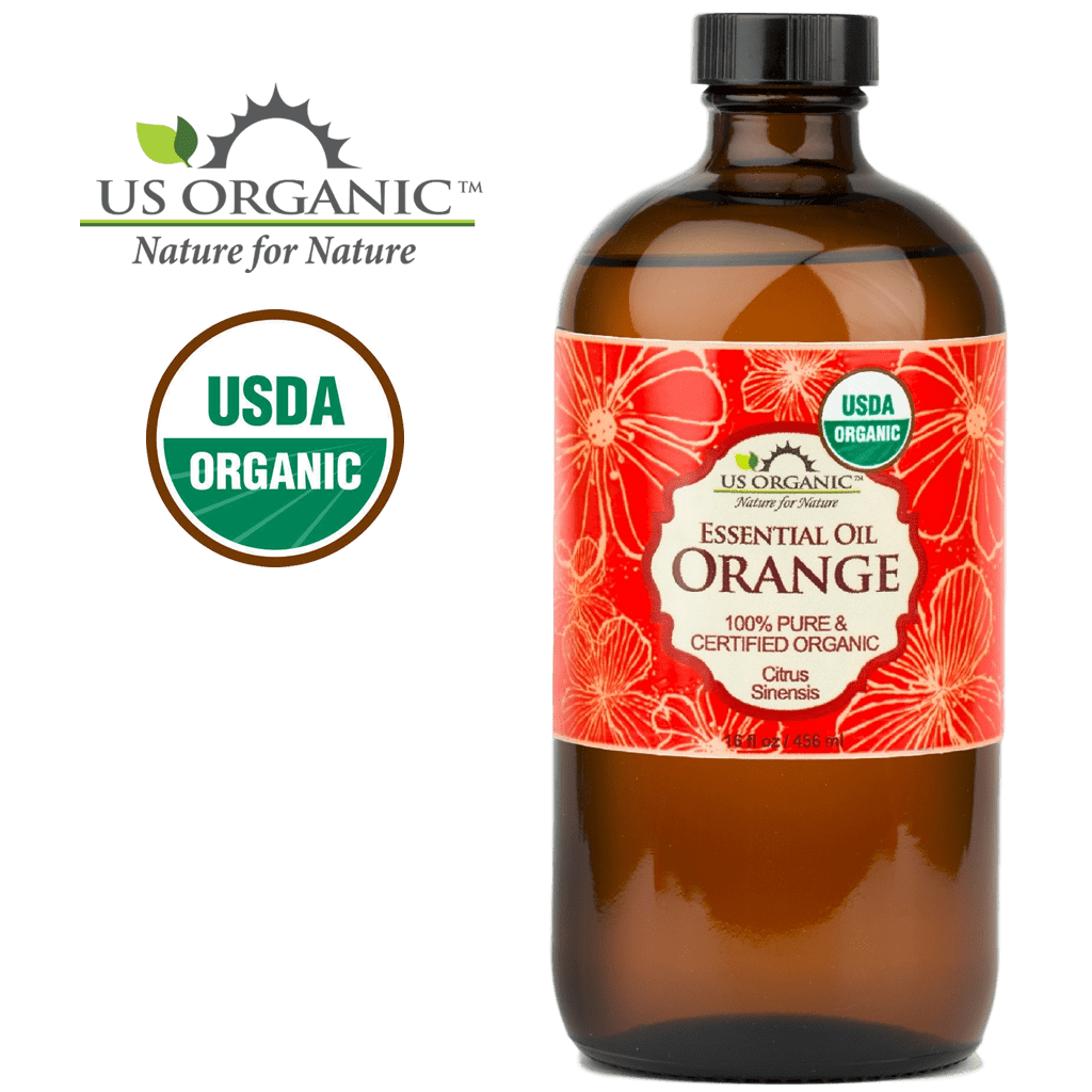 US Organic Sweet Orange Essential Oil, 100% Pure Certified USDA Organic