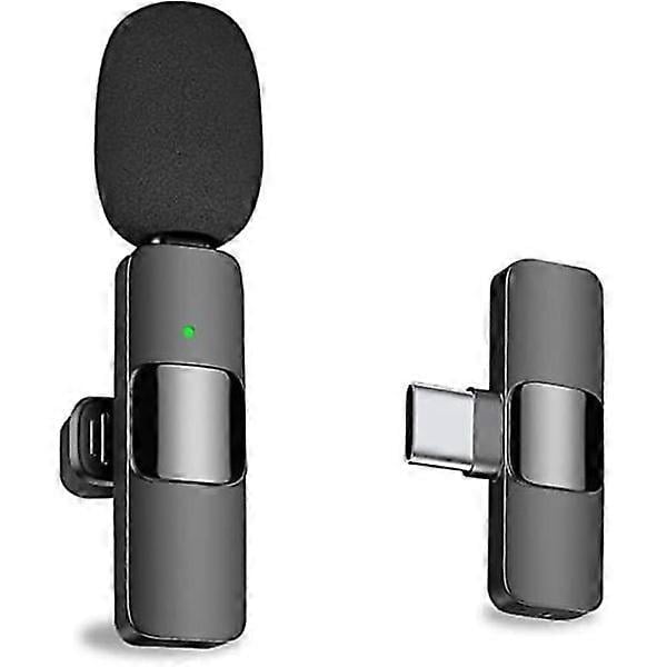 Professional Wireless Lavalier Microphone for Android PC - Cordless Omnidirectional Condenser