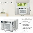 thumbnail image 2 of Ktaxon 18000 BTU Window Air Conditioner with Heat, Window AC Unit & Heater Combo with APP & Voice Smart Control, Timer Function & Easy Installation Kit, Work with Alexa/Google Assistant, 208/230V, 2 of 13