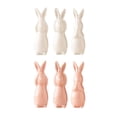 thumbnail image 4 of Meggemo Easter Hear No See No Speak No Evil Bunny Figurine Set Cute Decorative Ornament for Easter Home Desktop Shelf Holiday Party, 4 of 4