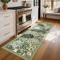 thumbnail image 3 of Garvee 2'x6' Vintage Botanical Runner Rug Jungle Floral Print Carpet, Washable Boho Rug Low Pile Non Slip Oriental Rug for Hallway Bedroom Kitchen, Beige, 3 of 6