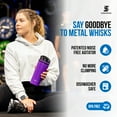 thumbnail image 4 of Ice Shaker Stainless Steel Protein Shaker Bottle, 26oz Purple, 4 of 8