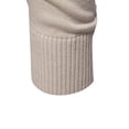 thumbnail image 3 of Breezora Mens Cotton V Neck Knit Sweater Breathable Lightweight Pullover Classic Casual Fall Top L Size Beige, 3 of 6