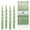 Green, variant on FCMSHAMD 9.8 Inch Spiral Taper Candles Set of 4 Burn Time 6 H Unscented Smokeless for Wedding Dinner Decoration Candle Sticks