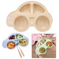 thumbnail image 1 of Oleegame 1PC Stainless Steel Cutlery Set Cartoon Car Shape Plate Environmentally Separated Kids Dinnerware Tableware Tray Beige, 1 of 2