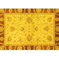 thumbnail image 1 of Ahgly Company Machine Washable Indoor Rectangle Oriental Yellow Traditional Area Rugs, 2' x 3', 1 of 4