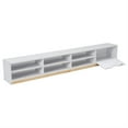 thumbnail image 3 of Full Bed with Roof Frame, Bed Frame with Big Storage Space， Bedside-6 shelves, Under Bed Storage Unit for Apartment and Small Space, 3 of 8