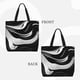 thumbnail image 2 of Easygdp Abstract Black White Swirls Bolsa Tote para Mujer, Bolso de Hombro para Trabajo, Playa, Viajes, Compras y Supermercado, 2 of 7