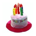 thumbnail image 3 of Accesorio de fiesta unisex para adultos para celebraciones festivas Tocado con forma de tarta de feliz cumpleaños, 3 of 4