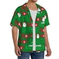 thumbnail image 2 of Kdxio Men'S Hawaiian Shirt For Men Short Sleeve Shirt Cute Santa And Ho Ho Ho Summer Casual Holiday Beach Button Down T-Shirts, 2 of 5