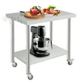 thumbnail image 2 of Garvee Stainless Steel Table for Prep & Work 36x24 Inches with Backsplash, Heavy Duty Commercial Laundry Room Table with Side Hooks & Adjustable Undershelf for Hotel, Outdoor, 2 of 22