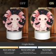 thumbnail image 3 of Balery Cute Axolotl Sakura Blossoms Pattern Acrylic Night Light Gift with 3 Color ModesTouch-Sensitive LED Lamp Perfect Gift for Mother's Day, Birthday, or Christmas, 3 of 9