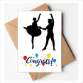 thumbnail image 1 of Sports Performance Dancer Duet Dance Wedding Cards Congratulations Greeting Envelopes, 1 of 3