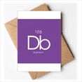 thumbnail image 1 of Chestry Elements Period Table Transition Metals Dubnium Db Greeting Cards You are Invited Invitations, 1 of 4