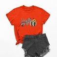 thumbnail image 2 of Camisas de Acción de Gracias Para Mujer, Camiseta de Manga Corta Con Cuello Redondo de Calabaza A La Moda, Blusas Sueltas Con Estampado de Verano Odeerbi ODB204509, 2 of 4