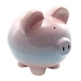 thumbnail image 1 of Child to Cherish Ombre Ceramic Piggy Bank, Raspberry, 1 of 4