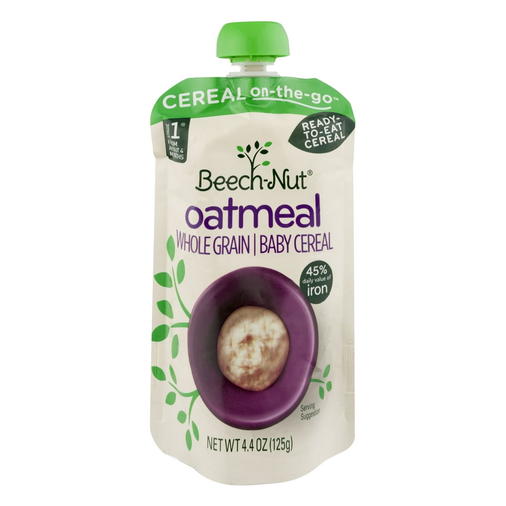 BeechNut RTE Oatmeal Whole Grain Baby Cereal, 4.4 OZ