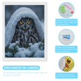 thumbnail image 3 of Diamond Art Kits for Adults, Winter Owl Under Snow Blanket 5D Diamond Painting Kits for Adults Beginners, DIY Full Drill Diamond Painting, Gem Art and Crafts 12x16, 3 of 7