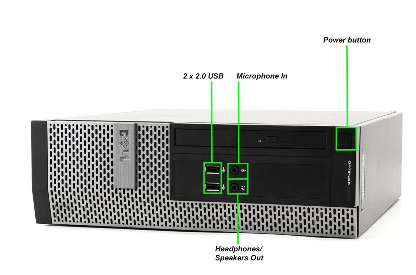 Restored Gaming Dell Desktop SFF Computer PC Intel Core i5 Processor 16GB Ram 240GB SSD 1TB HDD 24" LCD, Bto AMD Radeon RX 550 DDR5, KB & Mouse Wifi Adapter Windows 10 (Refurbished)