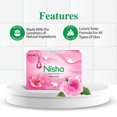 thumbnail image 6 of Nisha Bath Care Combo - Almond & Olive Actives Shampoo & Conditioner 180ml for Smooth Soft Silky Hair + Luxury Exotic Rose Soap 3.53 oz, 6 of 6