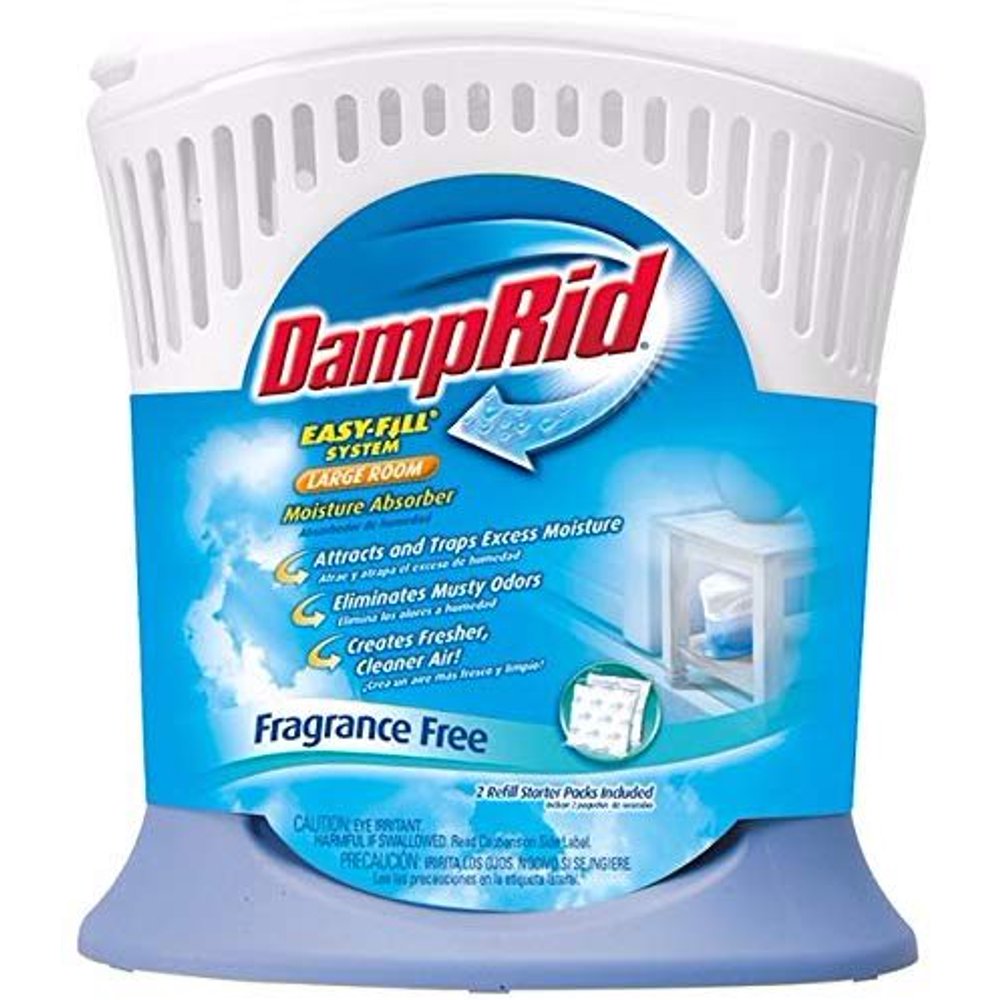 DampRid EasyFill System Fragrance Free Large Room Moisture Absorber