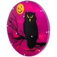 thumbnail image 4 of Northlight Lighted Owl and Jack O' Lantern Halloween Window Decoration - 13.75", 4 of 6