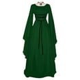 thumbnail image 1 of Robe Maxi Médiévale Renaissance d'Halloween pour Femmes, Costume Gothique, 1 of 3