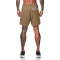 thumbnail image 4 of Shorts deportivos 2 en 1 para hombre Hombres 2-en-1 Entrenamiento Pantalones cortos para correr Deporte Cadera Fitness Ligero Gimnasio Yoga Entrenamiento Ropa deportiva Corb Abanopi Shorts deportivos 2 en 1 para hombre, 4 of 5