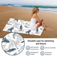 thumbnail image 4 of Beach Towel for Kids Adults | Microfiber Lightweight Thin Towels | Oversized Quick Dry Custom Shark Beach Towel for Boys Girls | Sand Free Pool Towels for Beach Travel Pool, 4 of 8