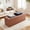 Brown, variant on MAYEERTY 43in Foldable Storage Ottoman Foot Rest Stool Synthetic Leather Thicker Foam Seat