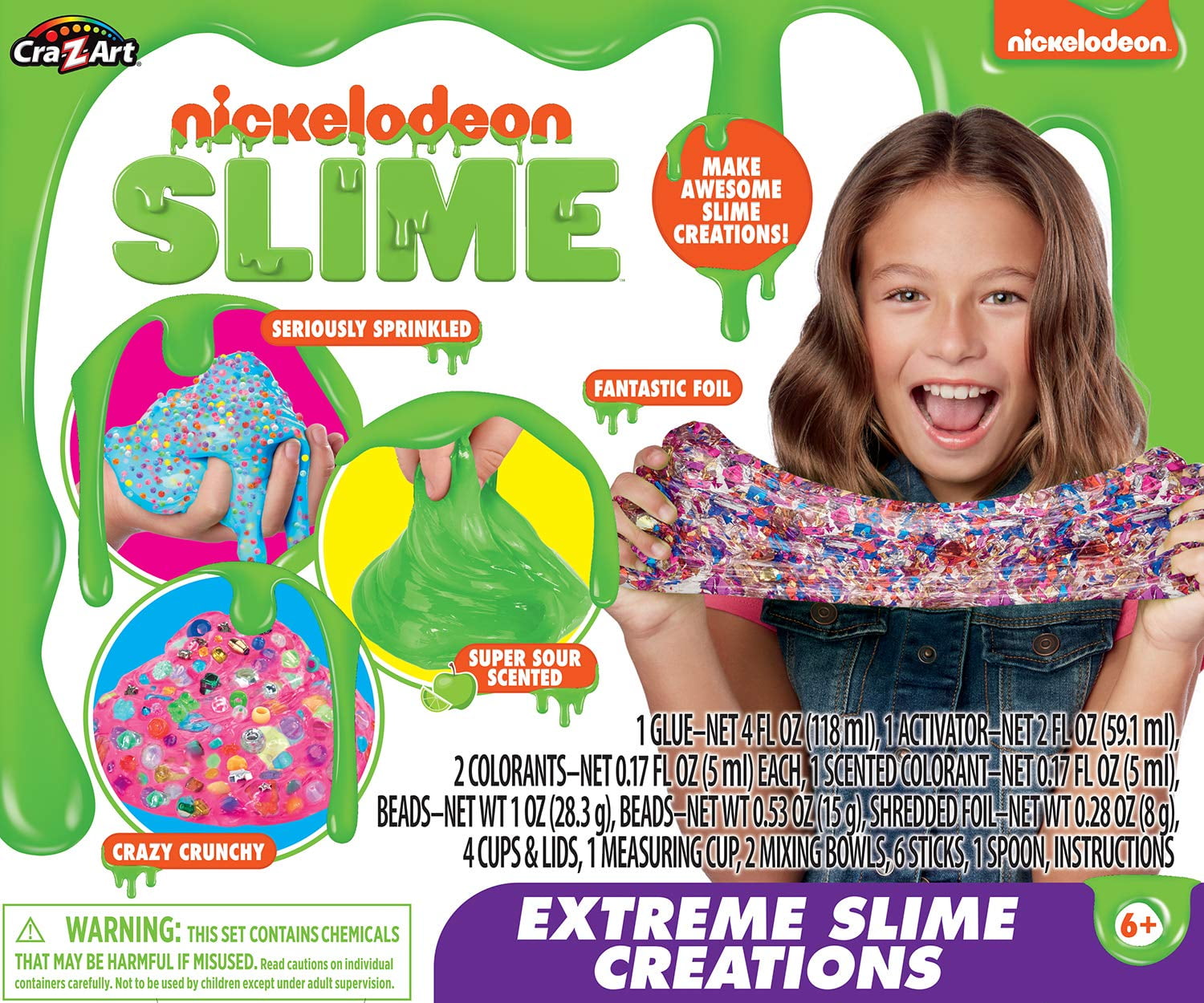 Nickelodeon Extreme Slime Creations Kit with Mix-ins & Scents