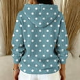 thumbnail image 4 of Fewfanhot Women's Sweatshirt Pullover Hooded Kangaroo Pocket Sweatshirt Casual Hoodie Dress, 4 of 4