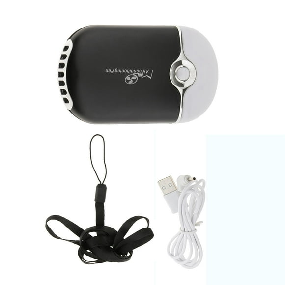 Ventilador USB Colcomx Sopladora de Aire Acondicionado Negro Suministros de la extensión de la pestaña