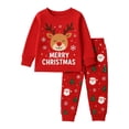 thumbnail image 4 of JAJAHO Merry Christmas Pajamas For Kids Girls Boys Holiday Sleepwear Long Sleeve Santa 2 Piece Pjs 2-10Y, 4 of 4