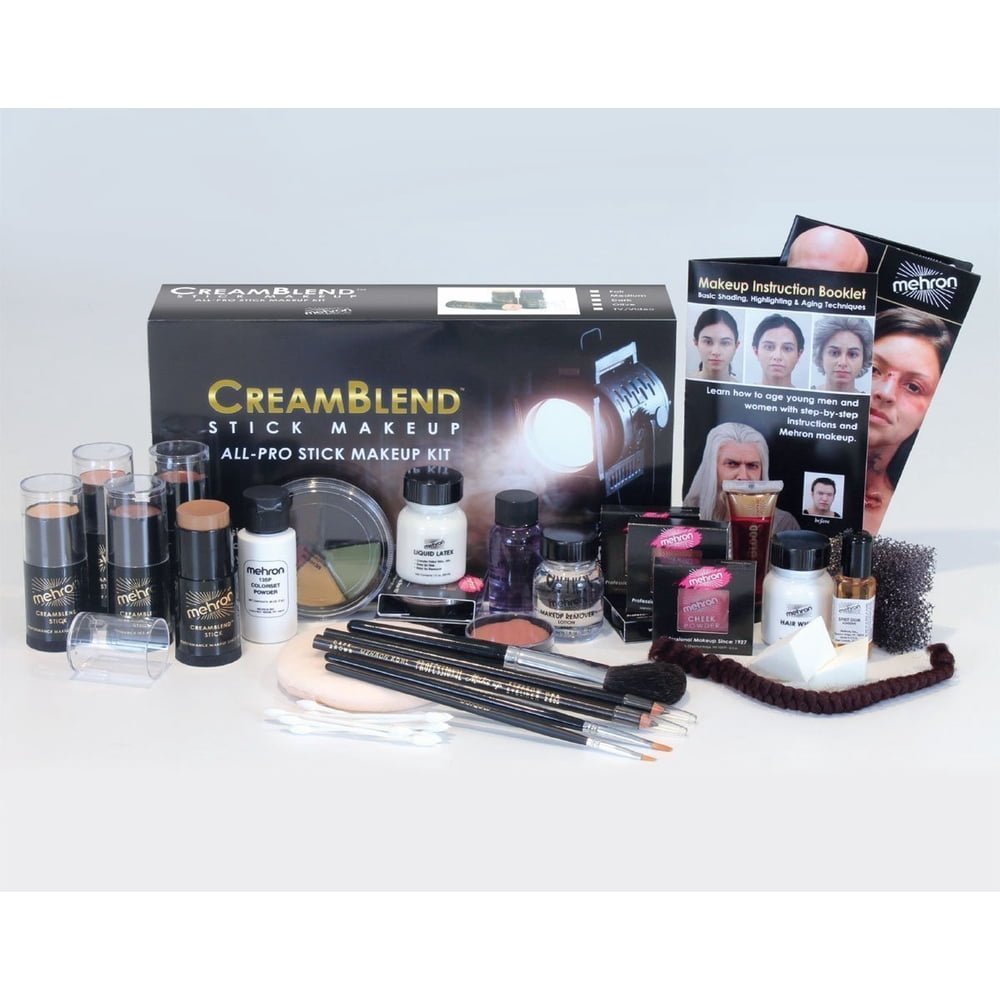 Mehron CreamBlend Stick All Pro Makeup Kit | Face, Hair, Eye Contouring