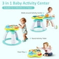 thumbnail image 3 of OLAKIDS 3 in 1 Walk Around Baby Activity Center, Baby Walker with Play Table, Wheels, Detachable Seat Cushion, 3 Adjustable Heights, Learning Toys for Boys Girls Aged 6-36 Months, 3 of 9