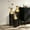 Black & Gold, variant on Peispie Decorative Tall Metal Vases Set of 3, White & Gold Floor Vases with Honeycomb Texture, Modern Cylindrical Display Vases for Living Room and Entryway Decor
