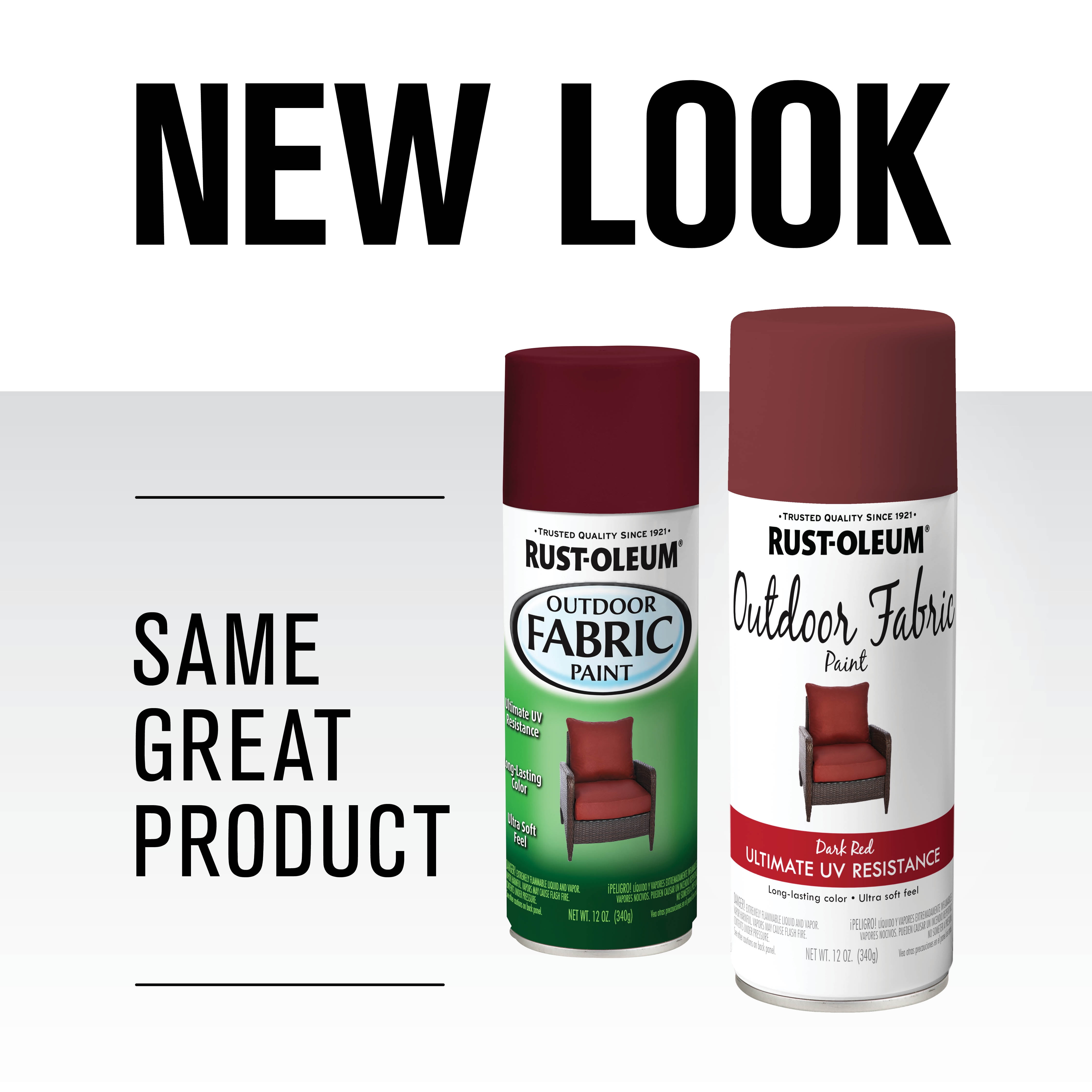 6 Pack, Dark Red, Rust-Oleum Specialty Matte Outdoor Fabric Spray Paint- 12 oz