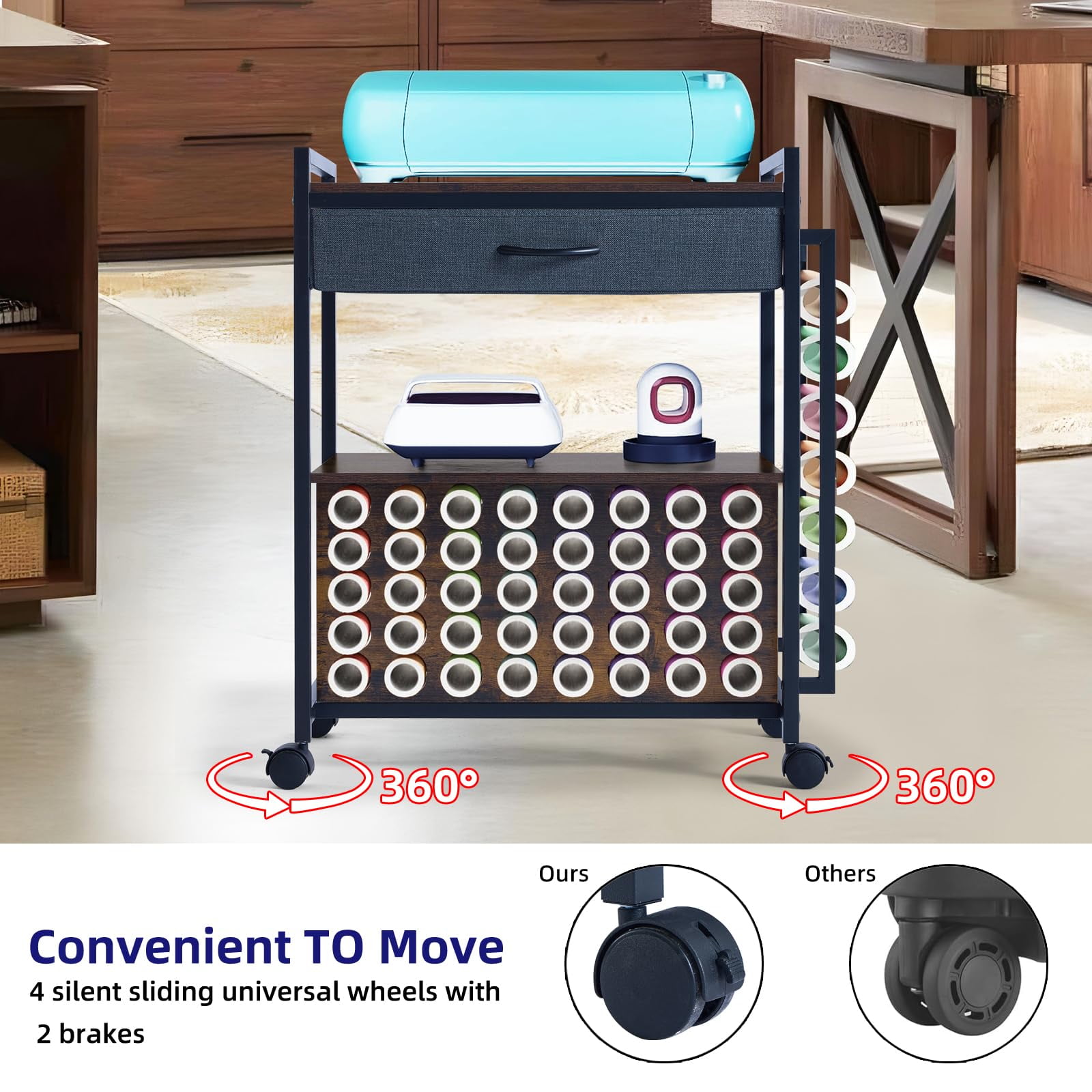 Sewing & Craft Table Workstation – Durable, Organized Storage for Projects, Spacious Design – Ideal for Creative Workspaces, Craft Rooms & Home Studios