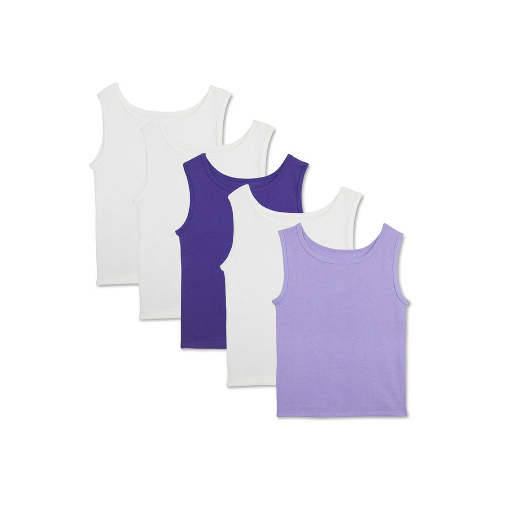 Fruit of the Loom Assorted Layering Tank Undershirts, 5 Pack (Toddler