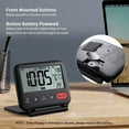 thumbnail image 6 of MeesMeek Digital Travel Alarm Clock for Bedroom Office - 3.14 inch Display, 10s Backlight, 9 Mins Snooze, 12/24H, Weekend Mode, Date and Temp, Battery Include (Black), 6 of 7