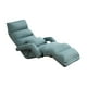 thumbnail image 1 of sofá perezoso plegable,Silla de camping ligera Sofá cama con reposabrazos individual,Silla de sofá de piso ajustable Silla de piso Tatami,Sofá cama plegable Azul 175x56x20cm, 1 of 9