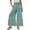 Turquoise #37, variant on Dresfit Womens Wide Leg Pants Palazzo Linen Business Slacks 2026 Summer Lounge Elastic Pant Loose Lightweight Boho Trousers with Pockets Army Green L