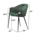 thumbnail image 4 of Ouuuhlala OLL-PU-PIN Puff Paste Harmony Upholstery Dining Chair with Conic Legs, Pink - Set of 2, 4 of 5