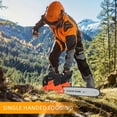 thumbnail image 5 of Mohsoe 12 Inch Gas Chainsaw 2-Stroke, Top Handle Cordless Chain Saw with ABS & Metal Construction, Automatic Oil Supply, Anti-Vibration Grip, Lightweight 8 lbs for Forest Cutting Family Logging, 5 of 6